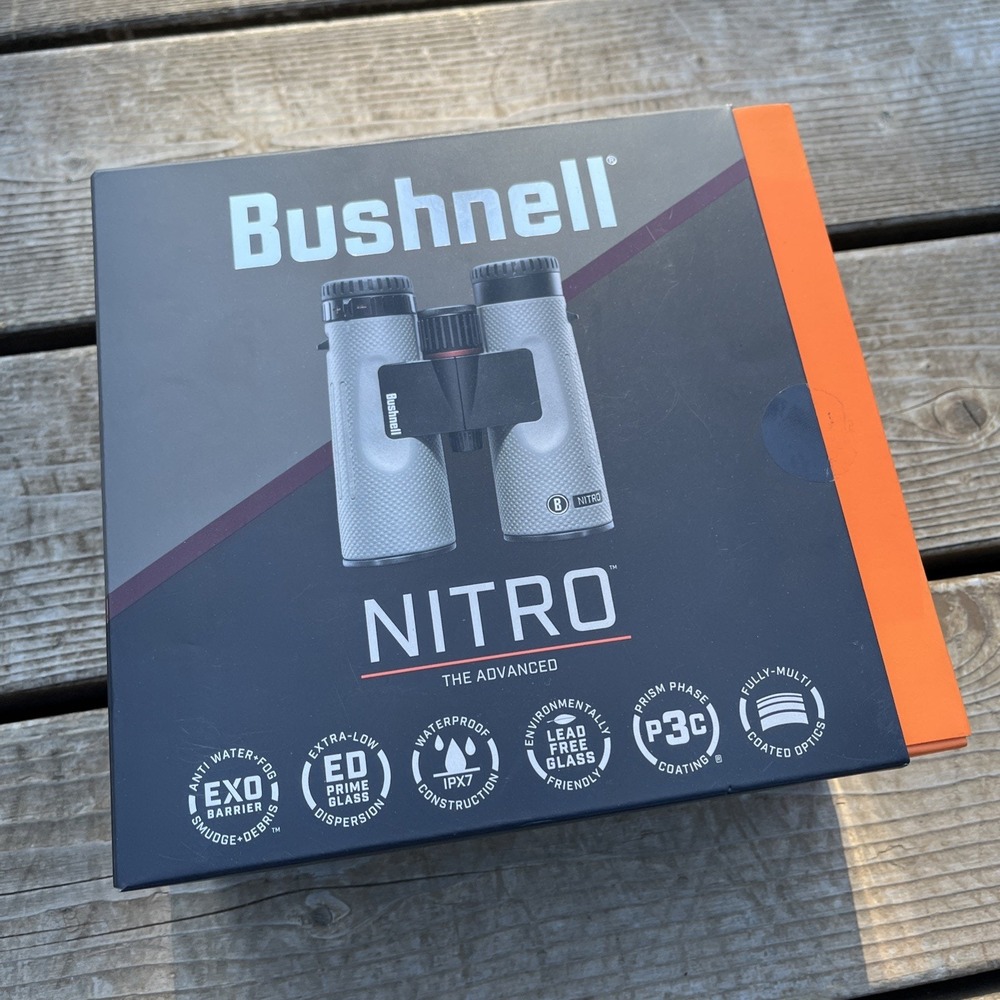 Bushnell Nitro 10X42 BN1042BG Waterproof Binoculars Open Box